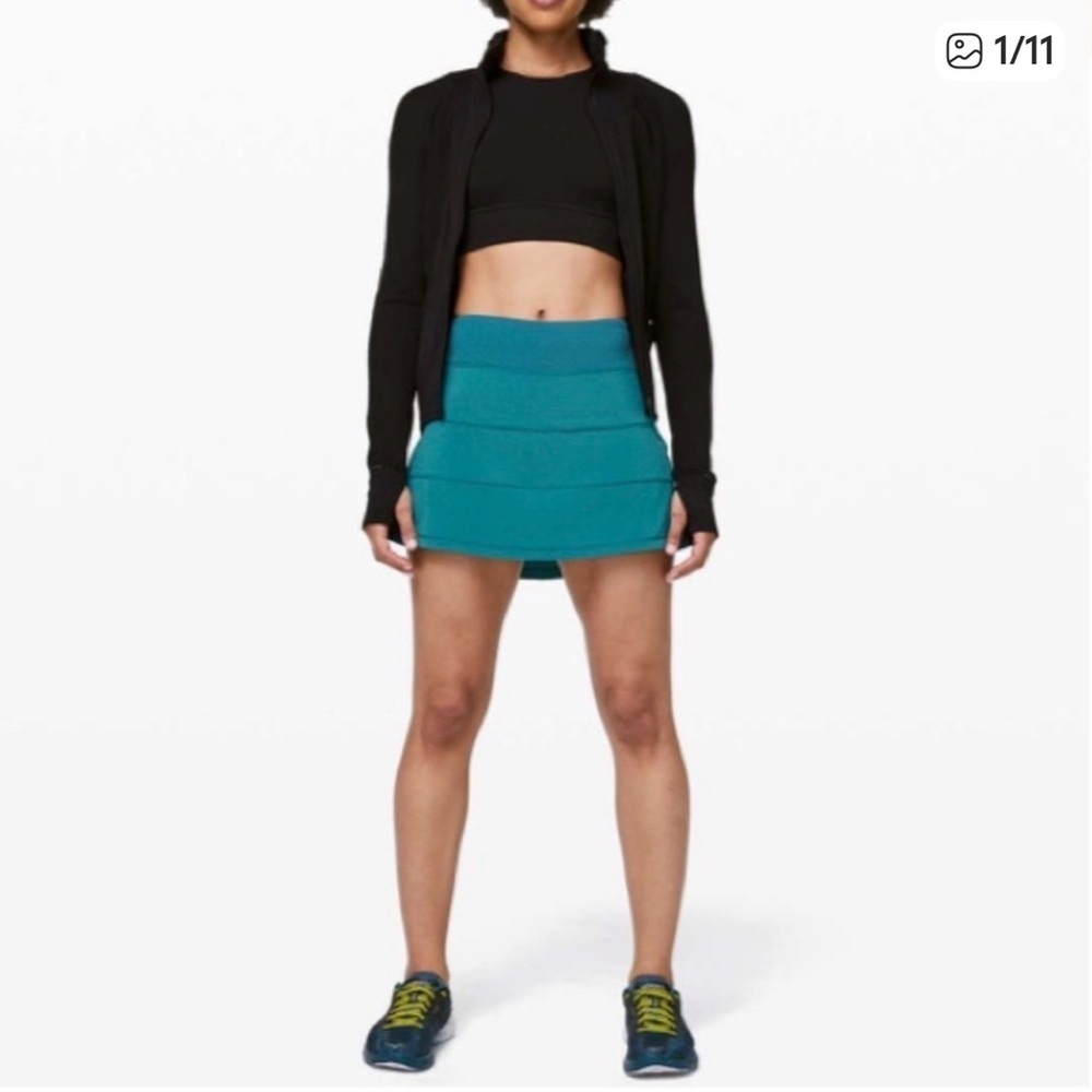 lululemon athletica Teal Tiered Mini Skirt